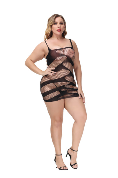 Bodystocking 210013-2-Plus-Size Side 2
