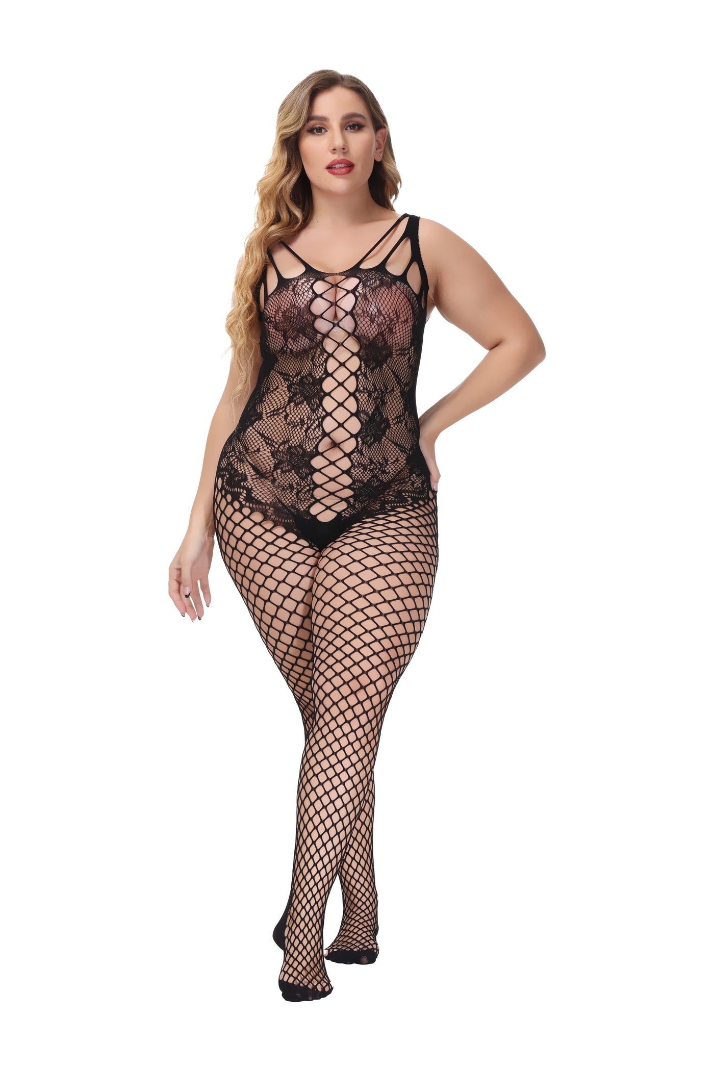Bodystocking 210814-3-Plus-Size Front