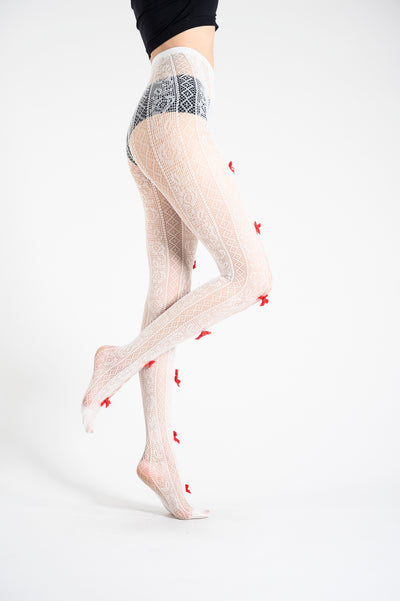 Fishnet Tights 111355-2-White Side 2