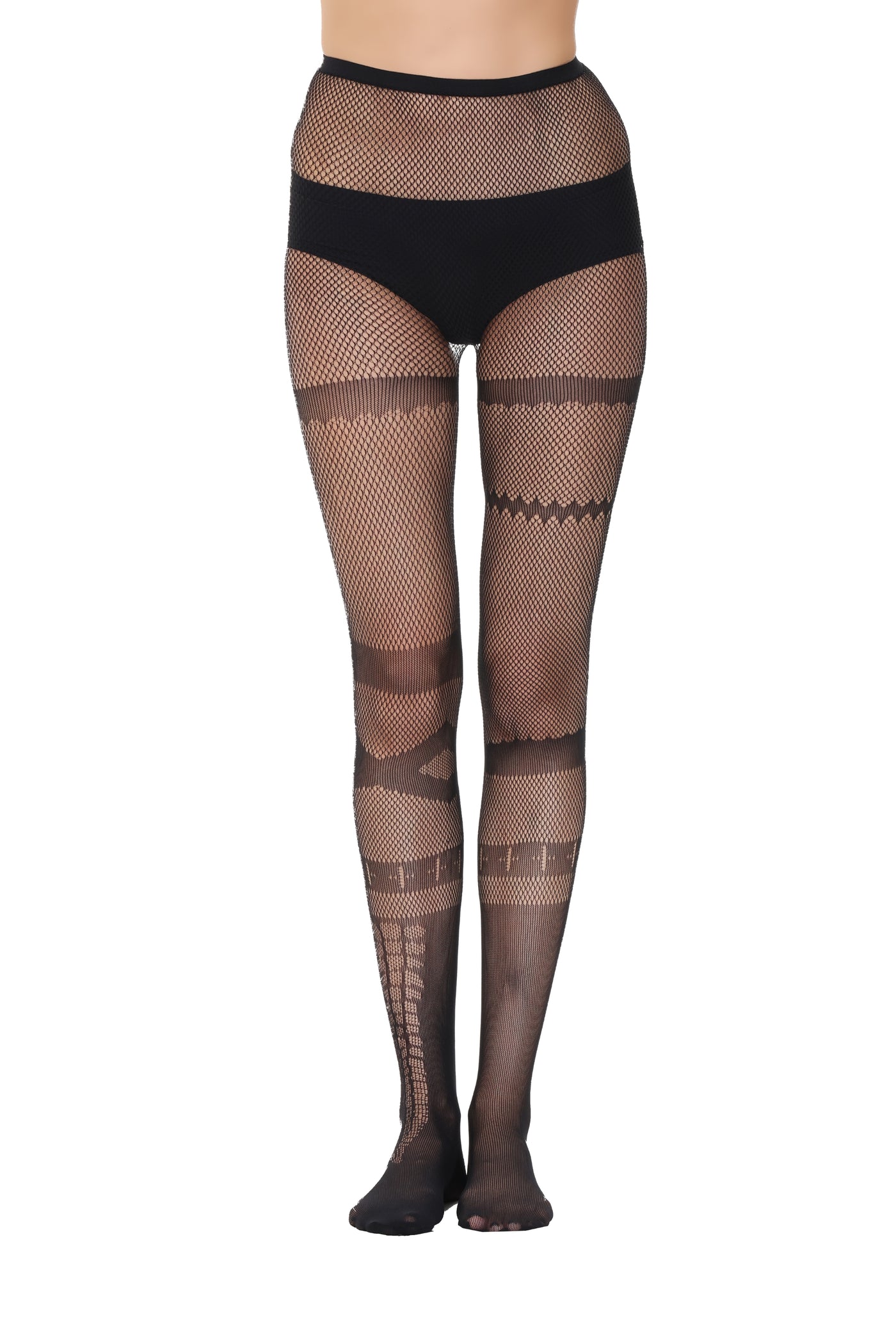 Fishnet Tights 111435-Black Front