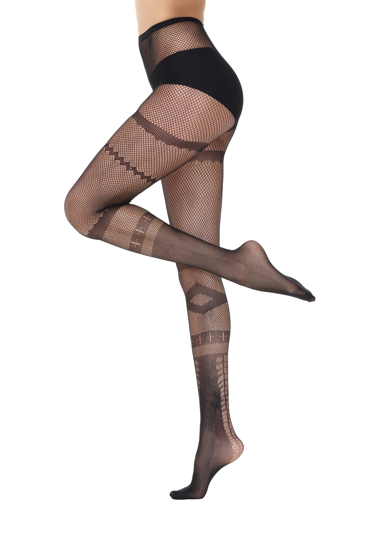 Fishnet Tights 111435-Black Side