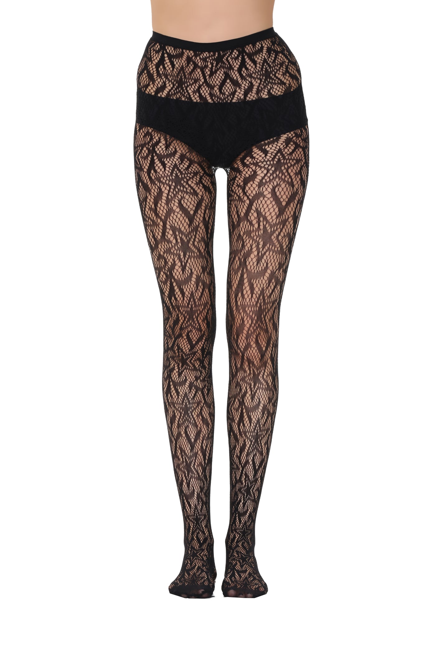 Fishnet Tights 111438-Black Front