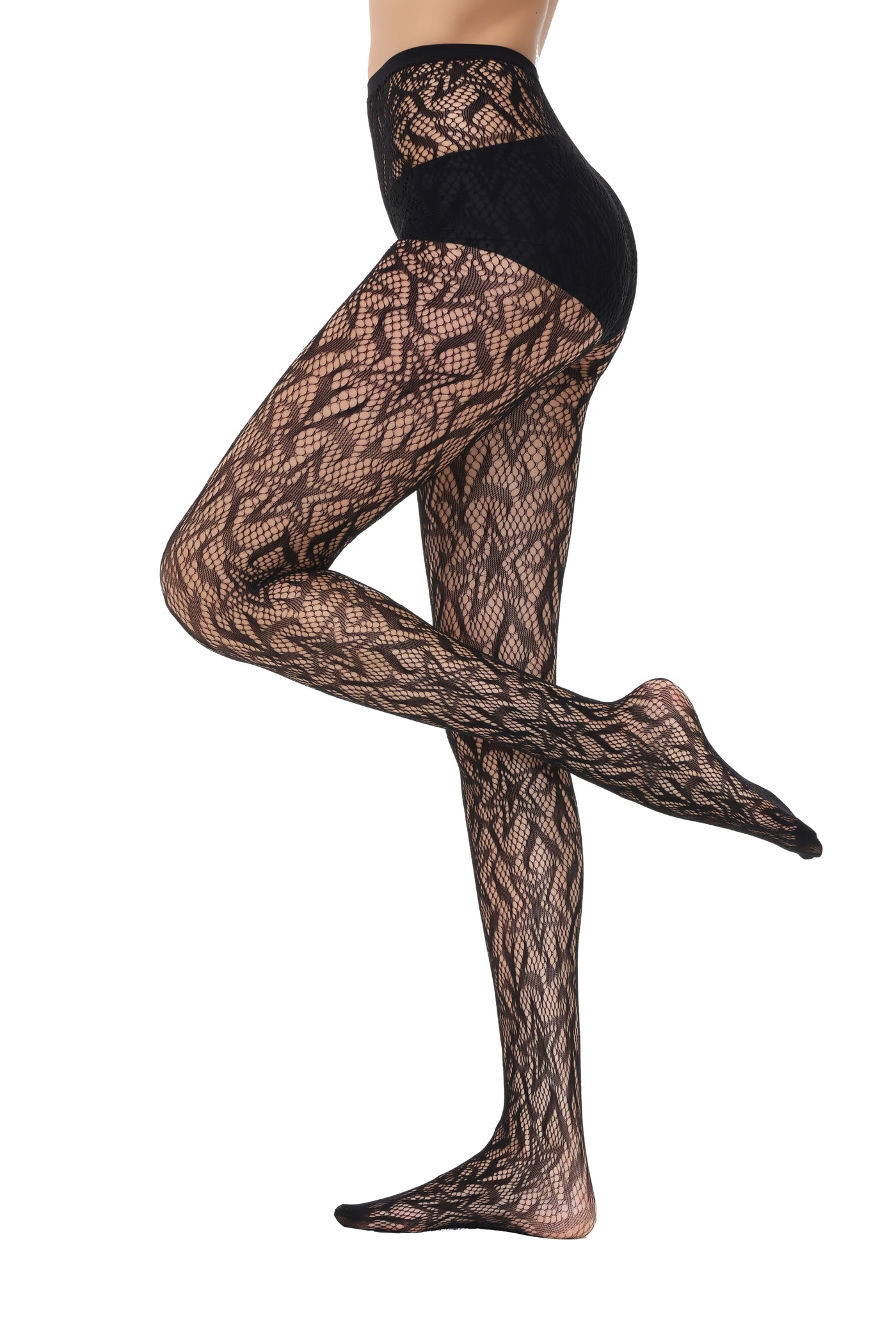 Fishnet Tights 111438-Black Side
