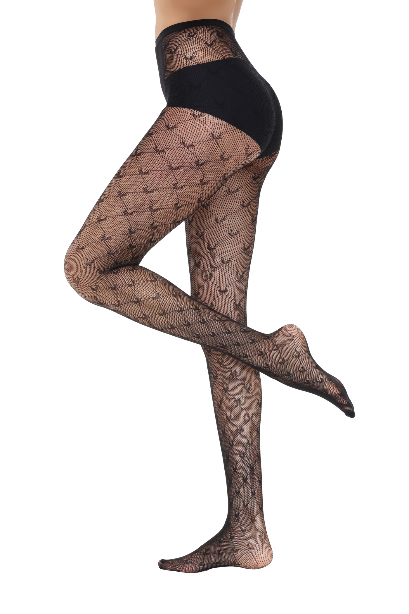 Fishnet Tights 111439-Black Side