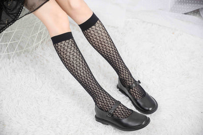 Knee High Stockings 160197-Black Back