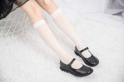 Knee High Stockings 160197-White Back