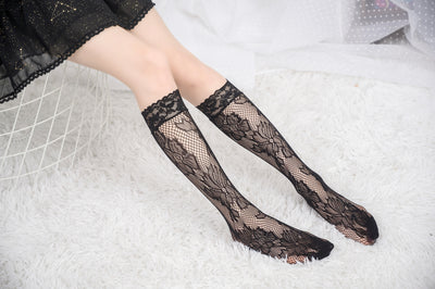 Knee High Stockings 170317-Black Side 2