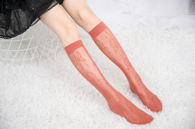 Knee High Stockings 170317-Red Side 1