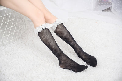 Knee High Stockings 170320-Black Side 1