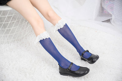 Knee High Stockings 170320-Indigo Back