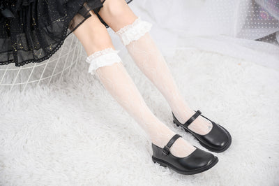 Knee High Stockings 170357-White Back