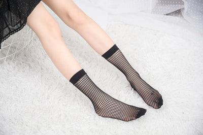 Knee High Stockings 180360-Black Side 2