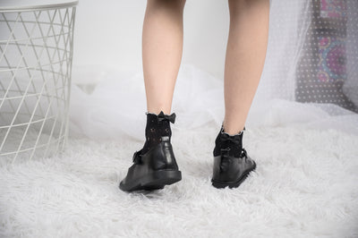 Knee High Stockings 180377-Black Back