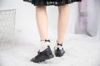 Knee High Stockings 180377-White Back